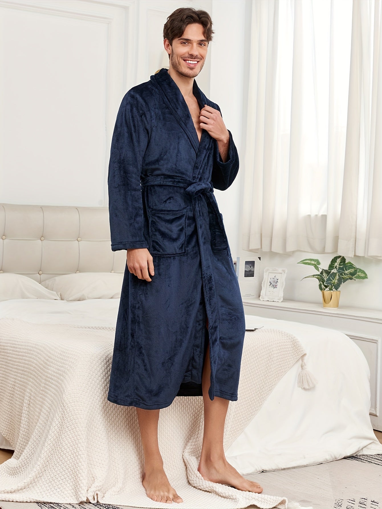 Robe de chambre homme longue
