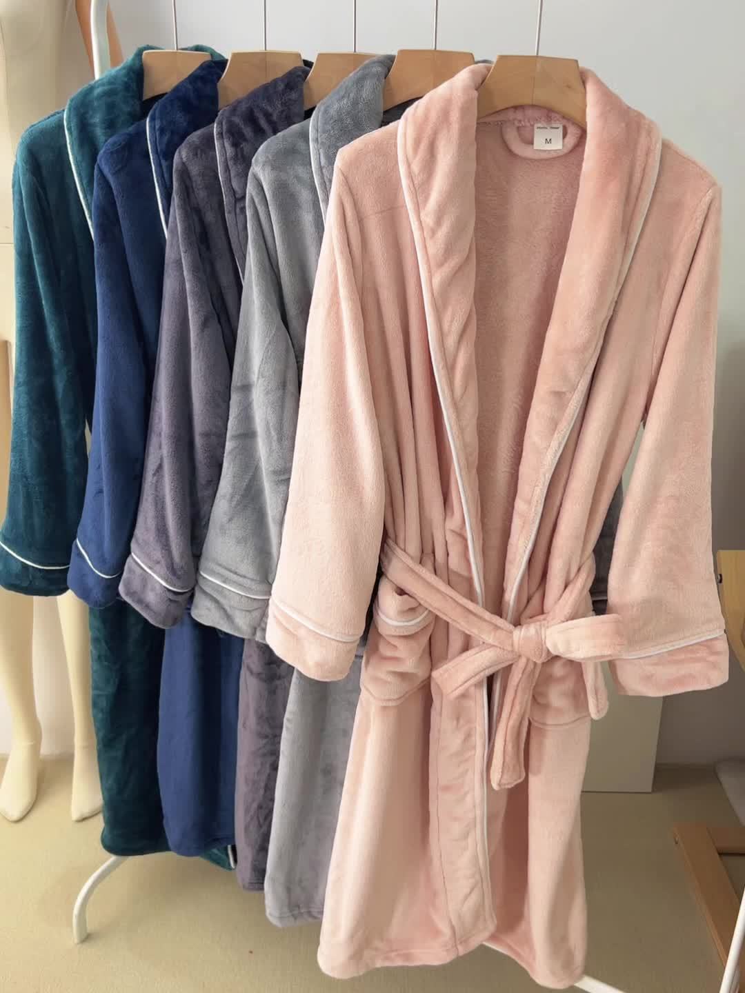 Robe de chambre homme velours