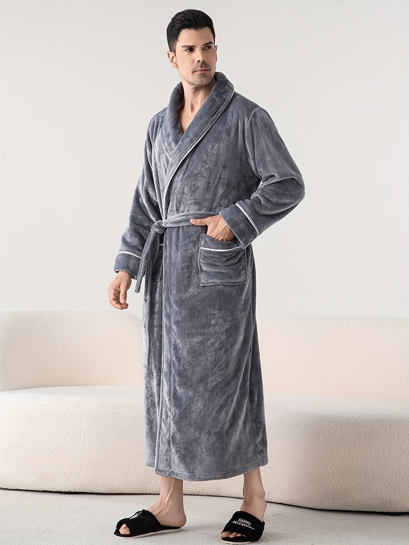 Robe de chambre homme velours