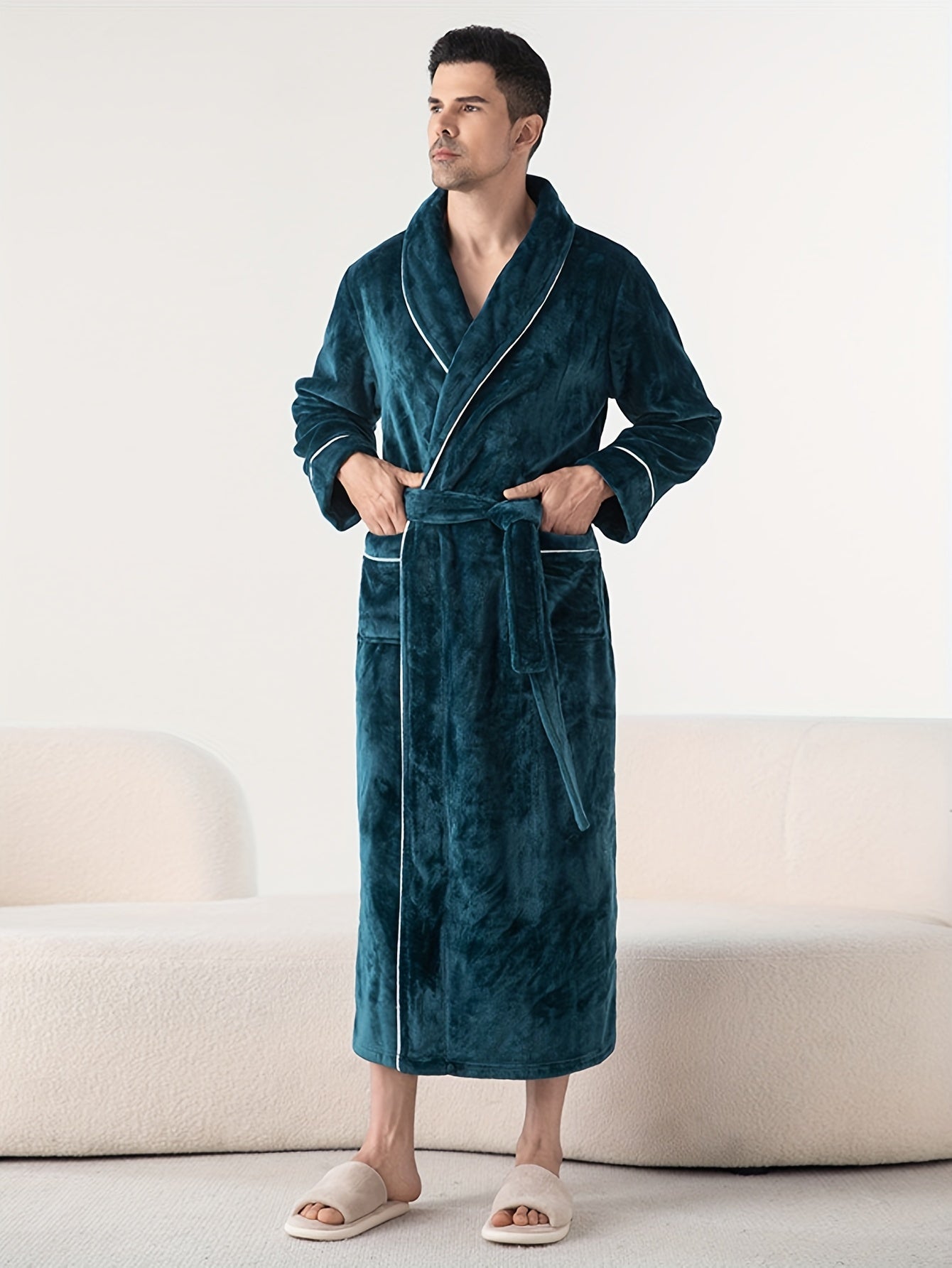 Robe de chambre homme velours