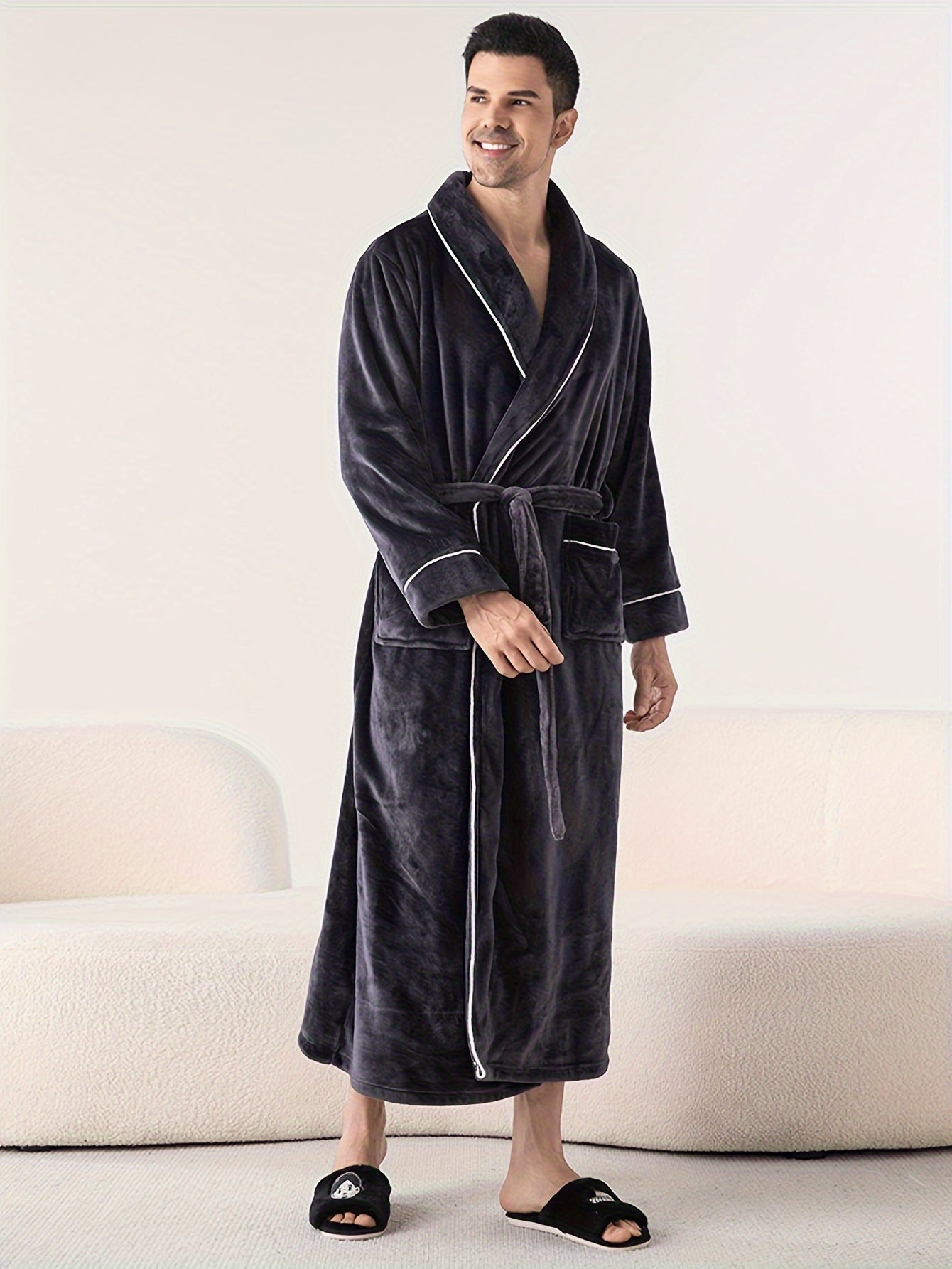 Robe de chambre homme velours