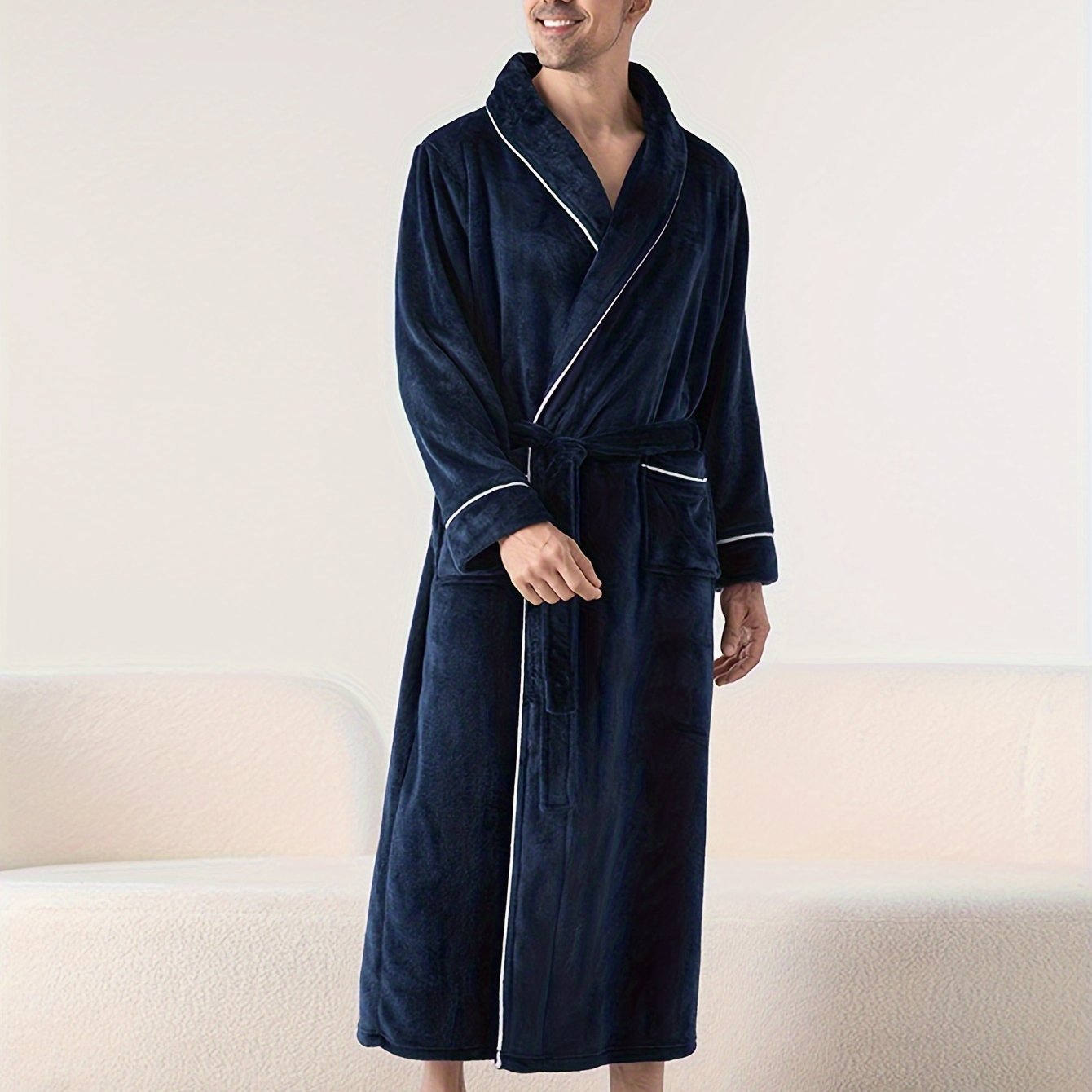 Robe de chambre homme velours