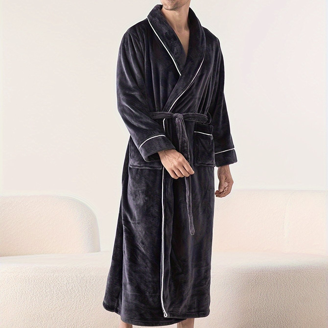 Robe de chambre homme velours
