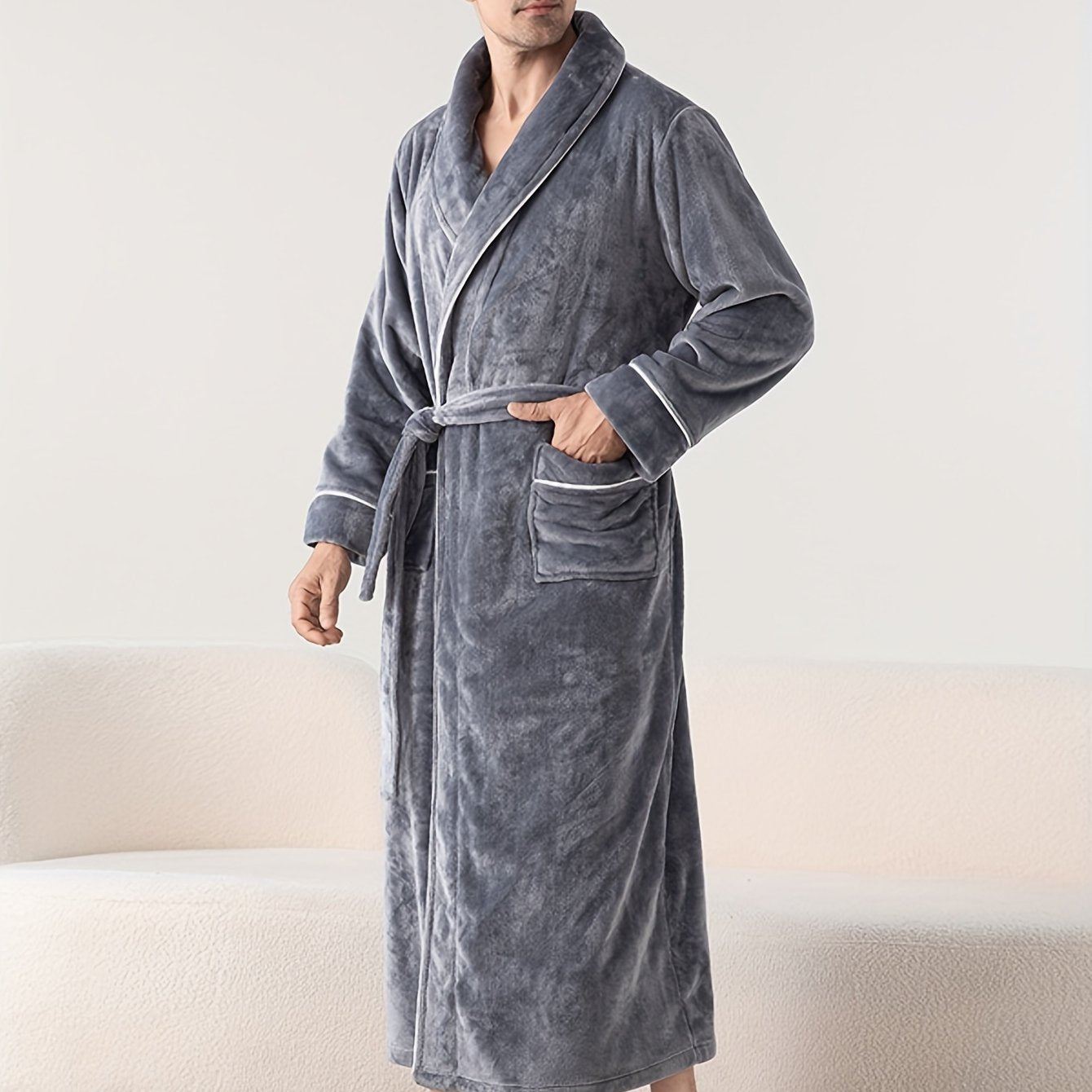 Robe de chambre homme velours