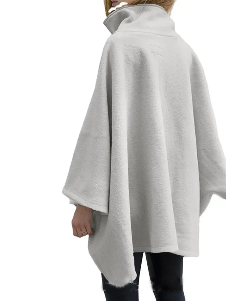 Poncho chaud femme