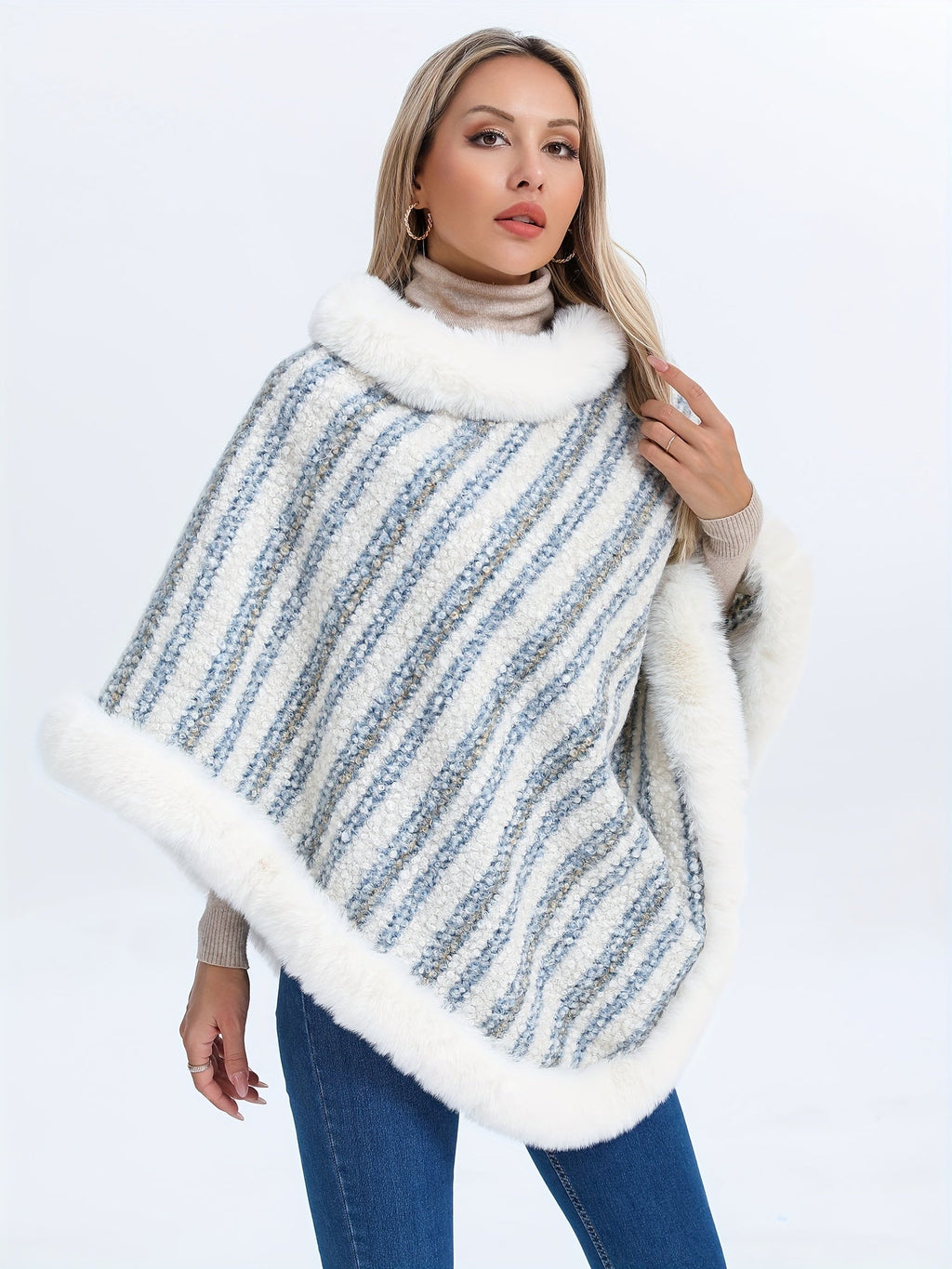 Joli poncho femme
