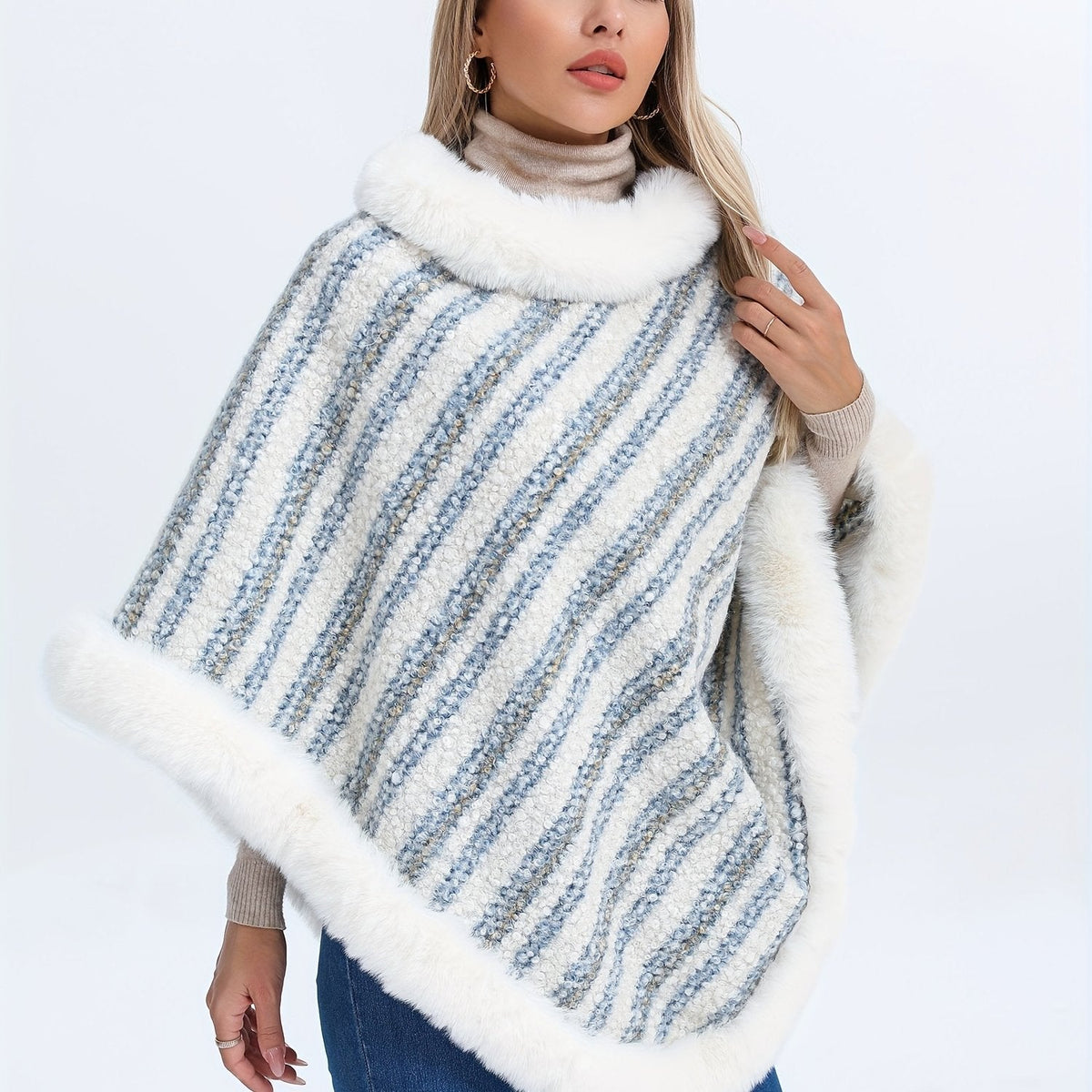 Joli poncho femme