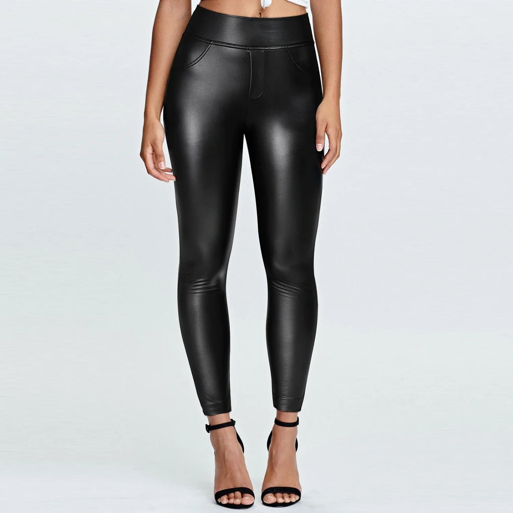 Legging simili cuir chaud