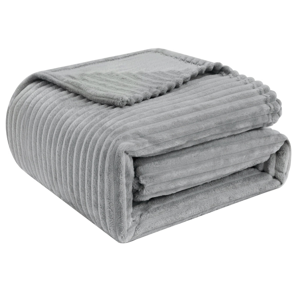 Plaid doux et chaud Gris / 150x200cm