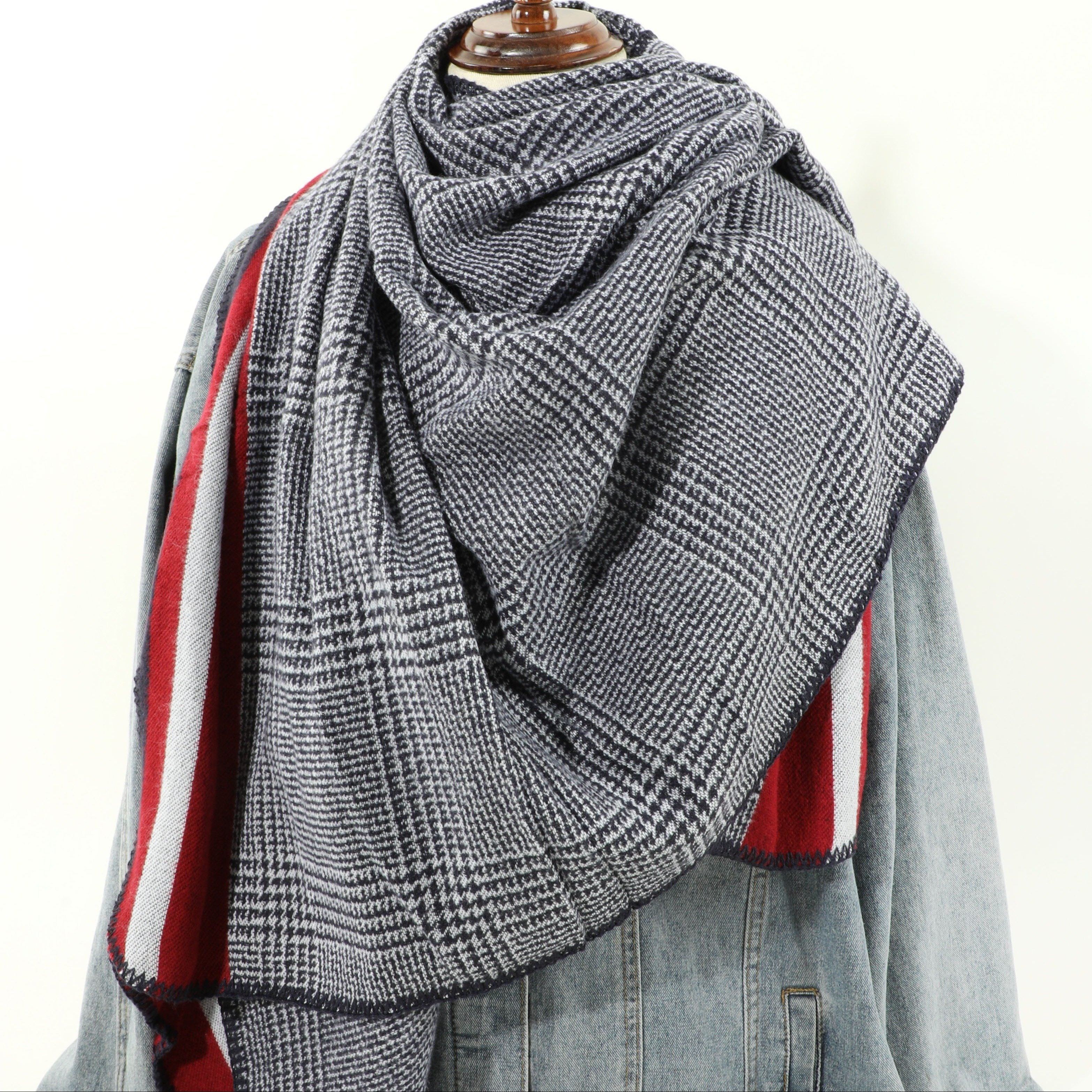 Plaid poncho polaire homme