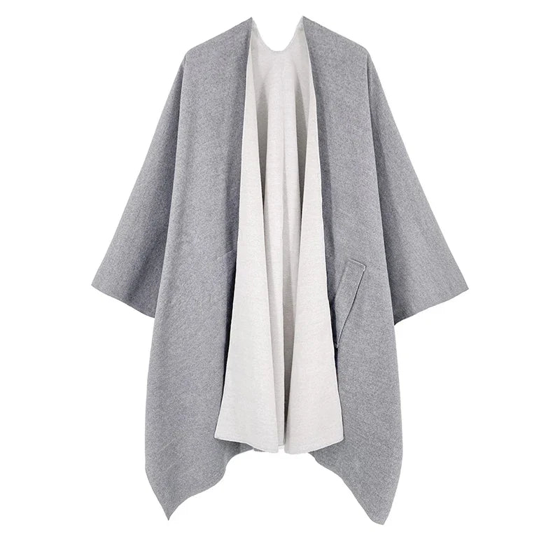 Poncho chaud homme