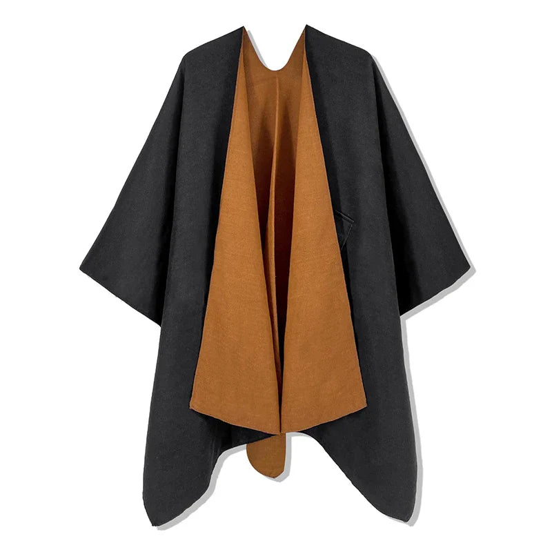 Poncho chaud homme