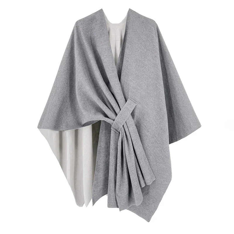 Poncho chaud homme
