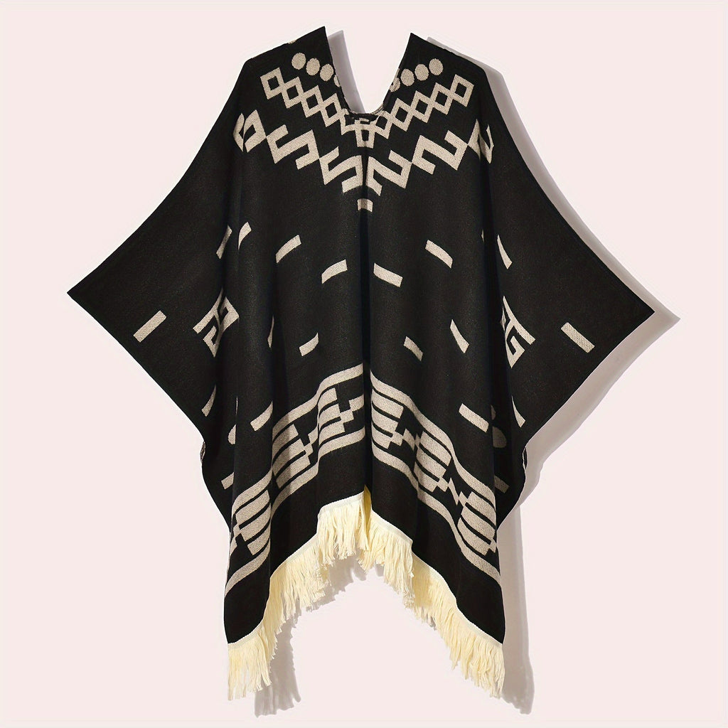 Poncho chaud polaire