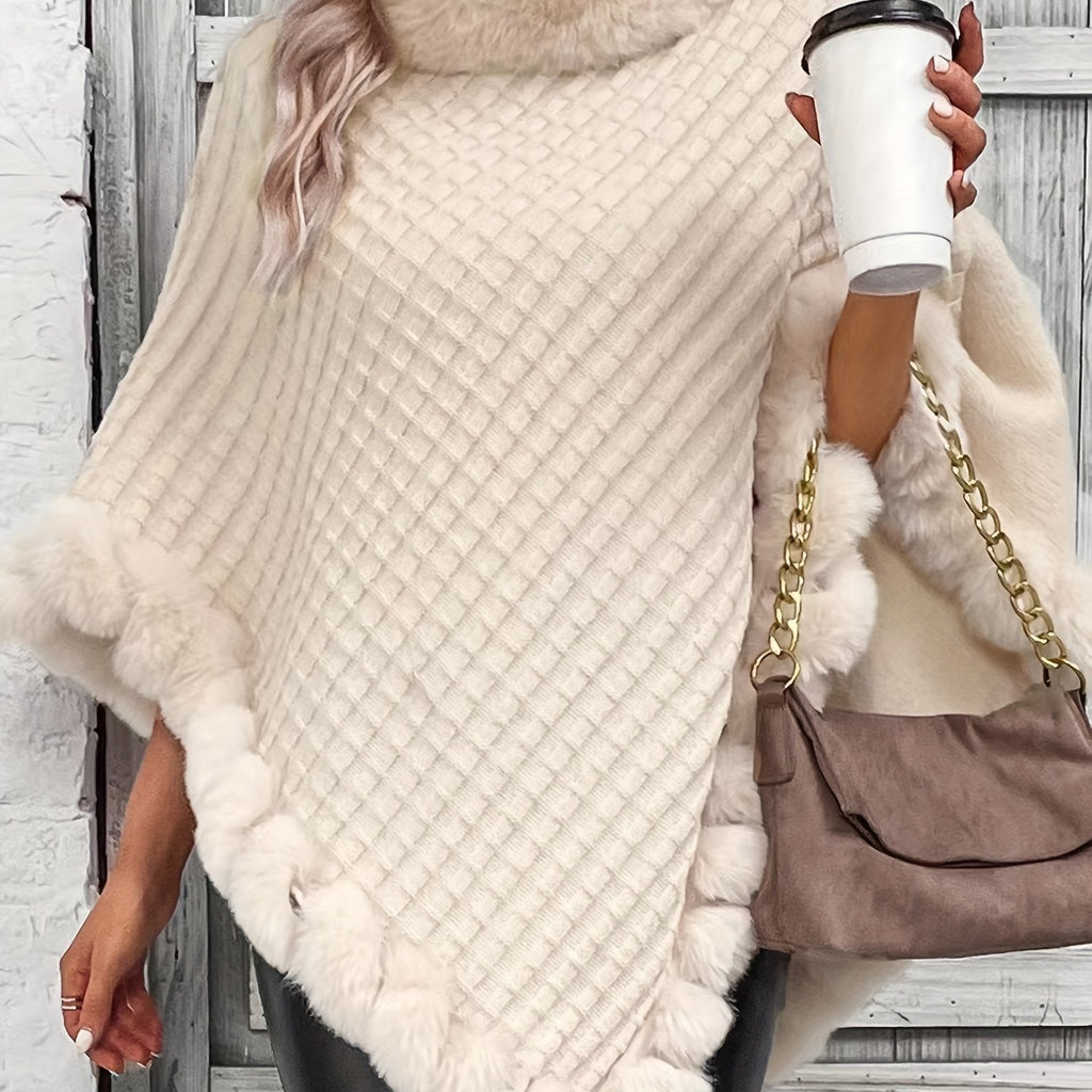 Poncho hiver femme
