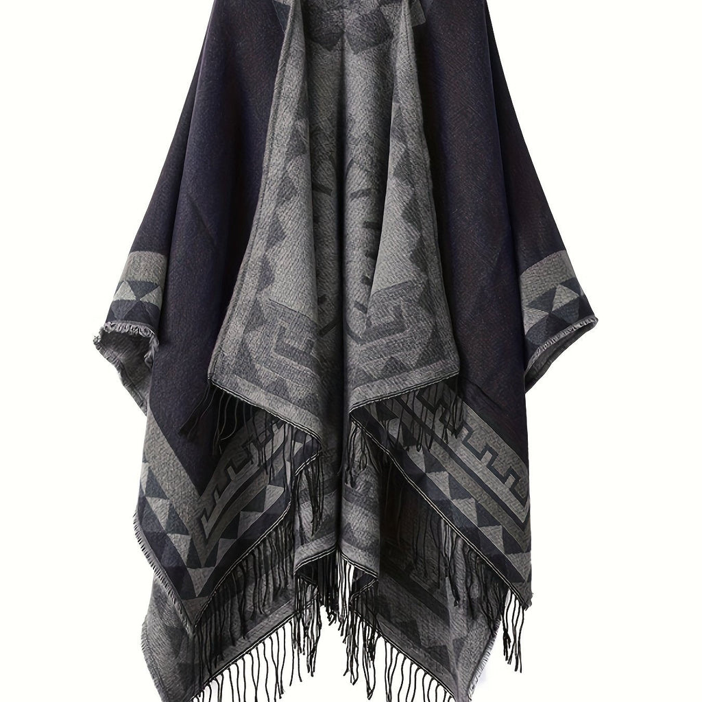 Poncho homme en laine