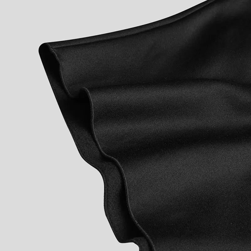 Poncho noir homme