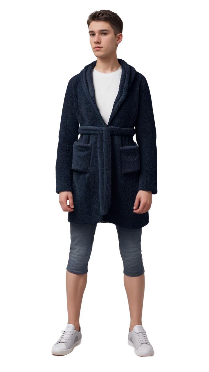 Robe de chambre courte homme