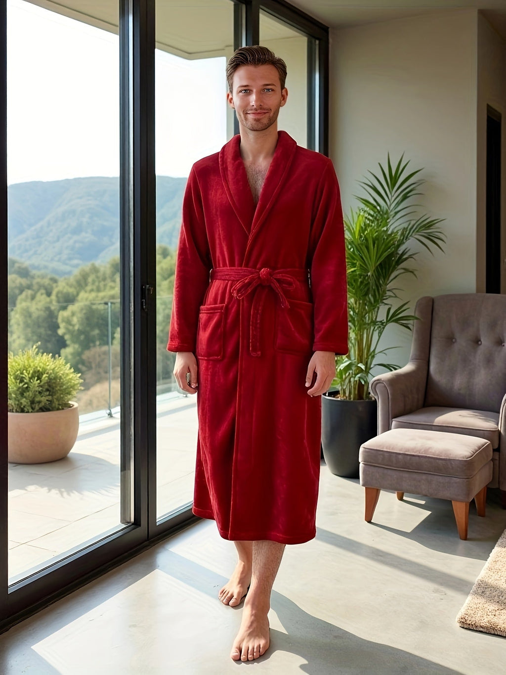Robe de chambre chic homme