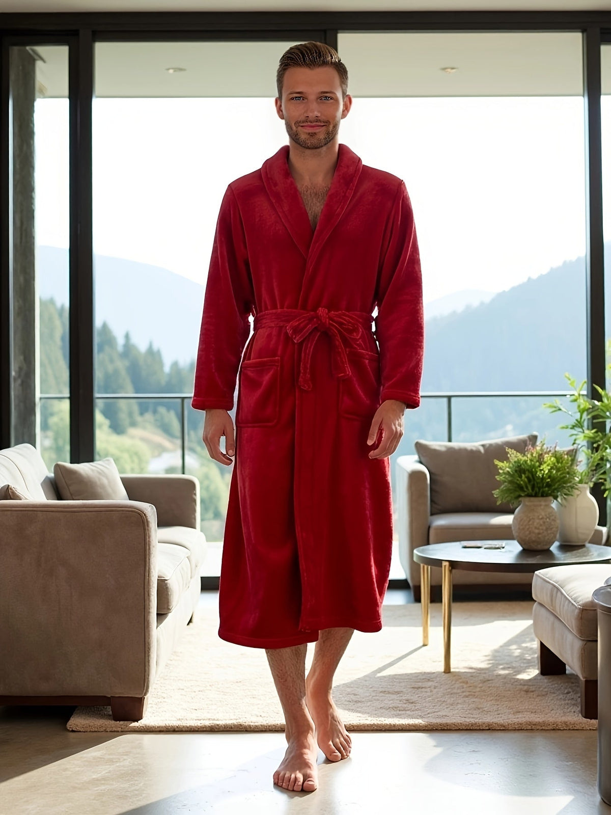 Robe de chambre chic homme