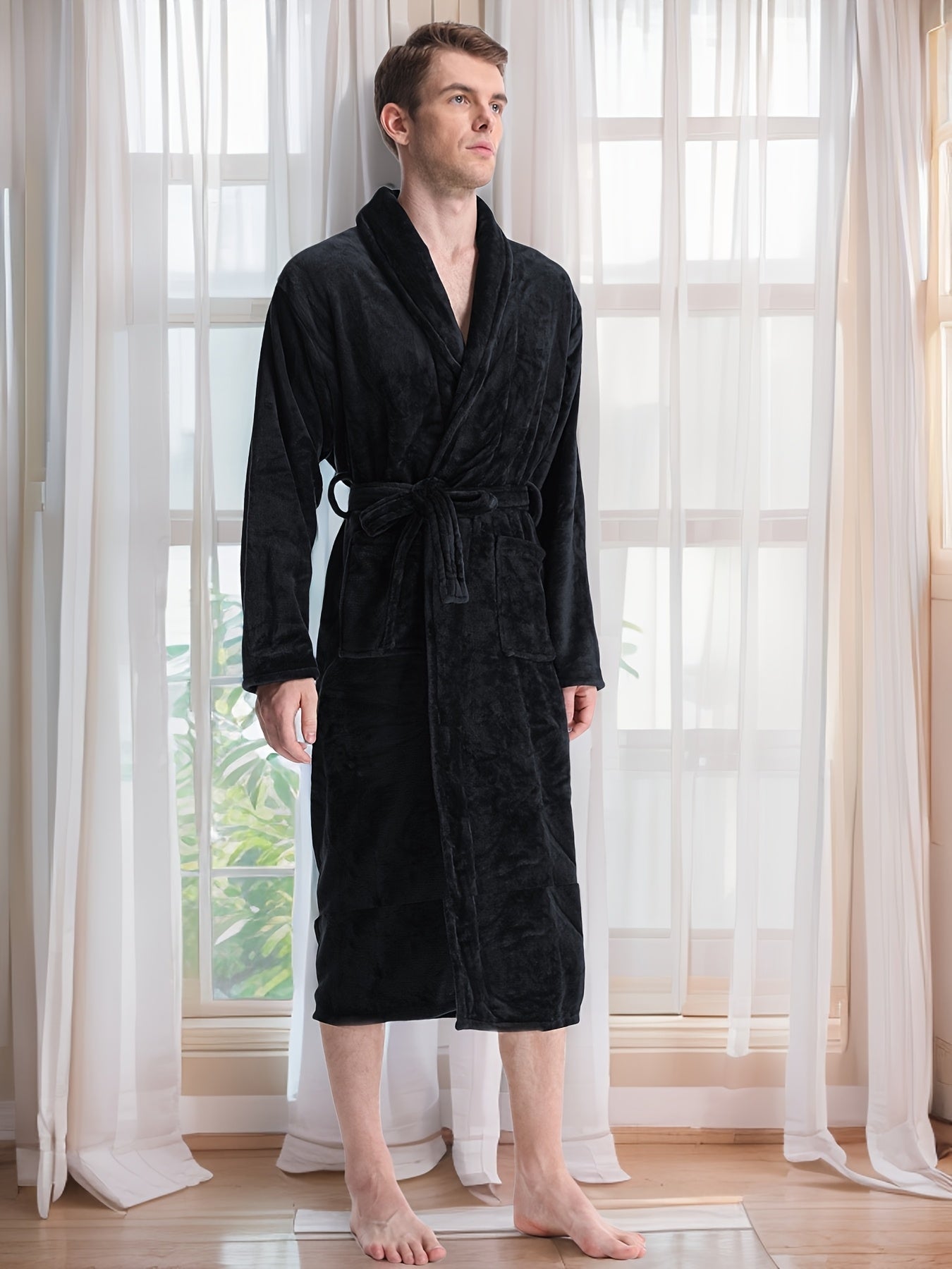 Robe de chambre coton homme