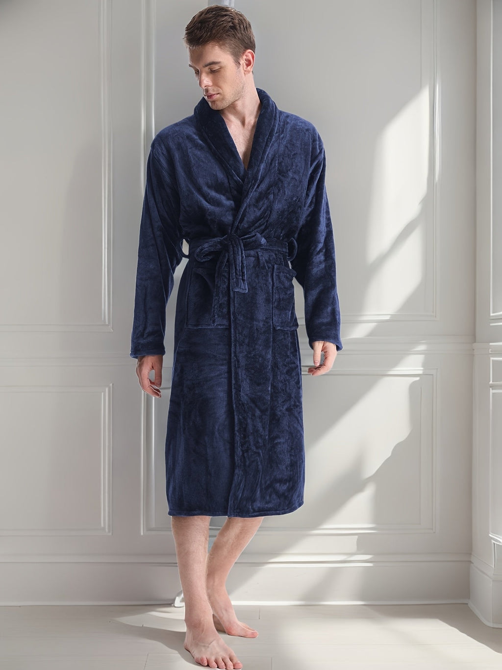 Robe de chambre coton homme