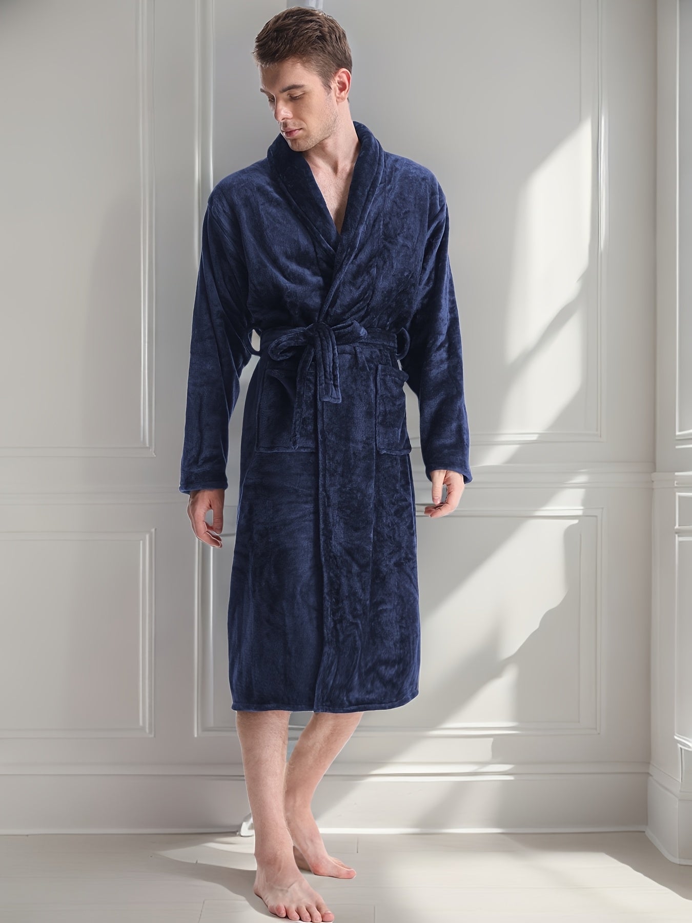 Robe de chambre coton homme