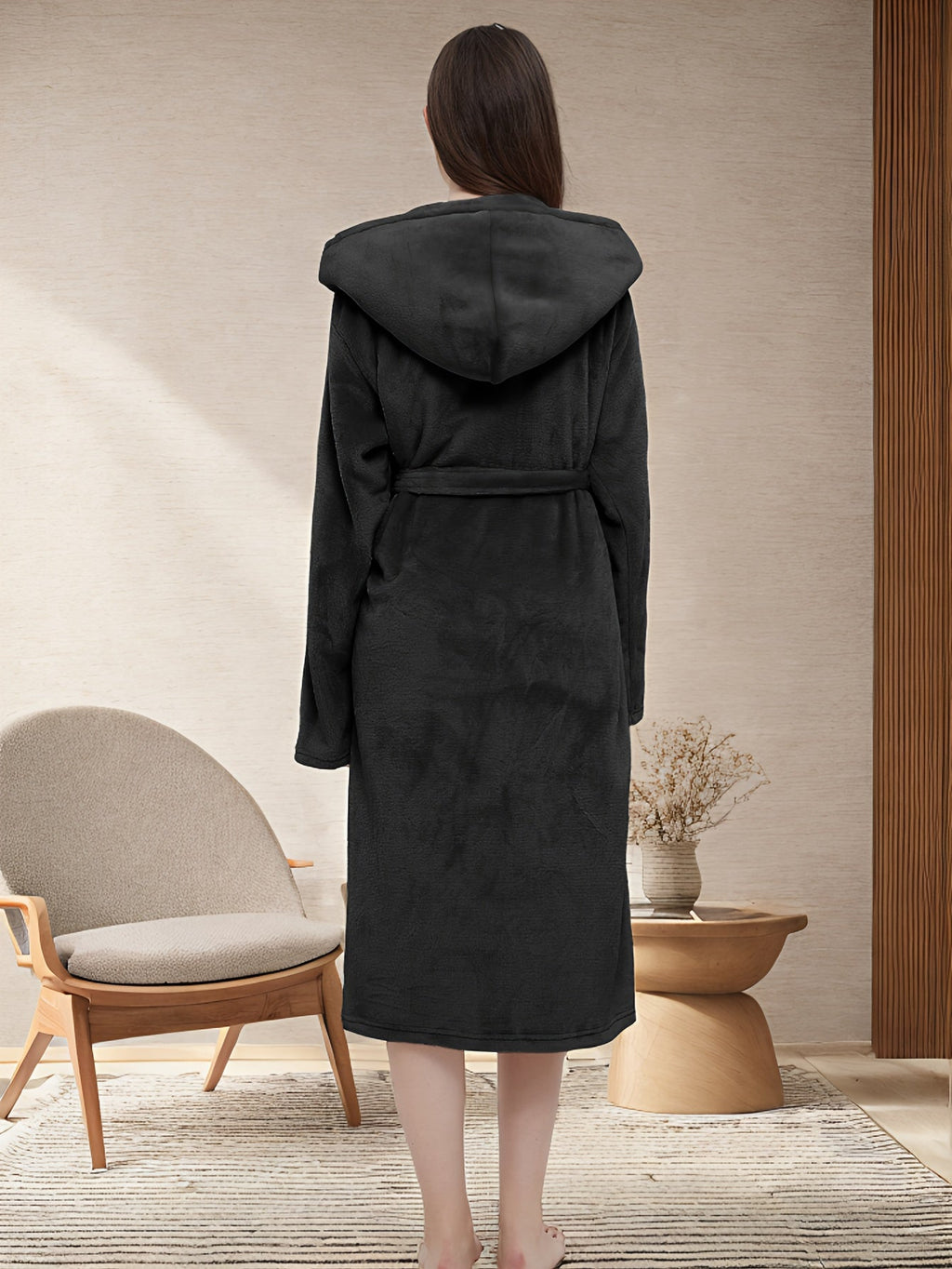 Robe de chambre femme avec capuche