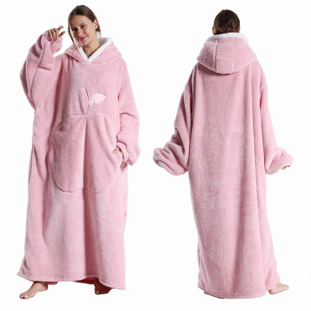 Robe de chambre femme longue chaud FH140