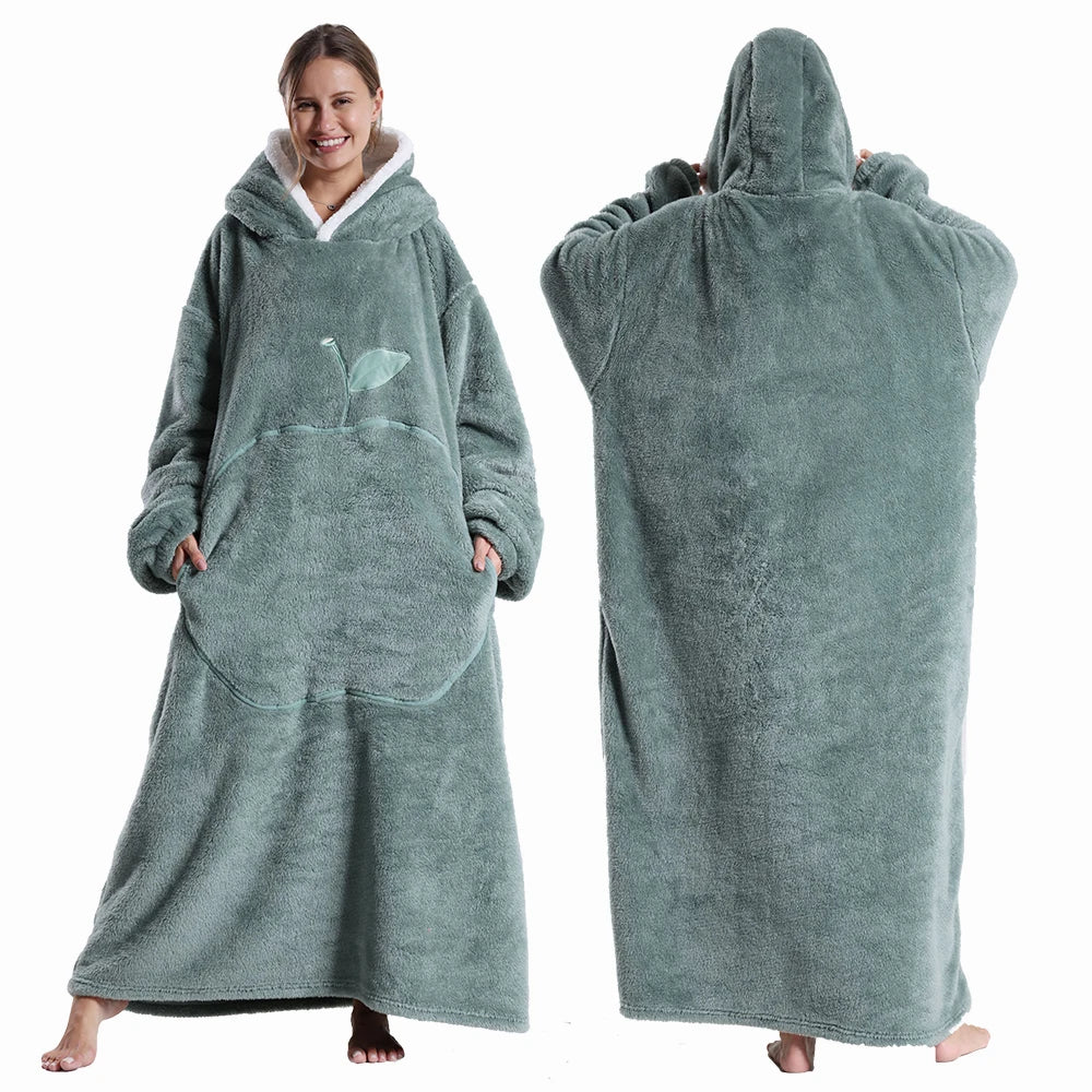 Robe de chambre femme longue chaud FH147