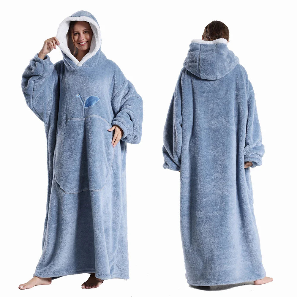 Robe de chambre femme longue chaud FH149