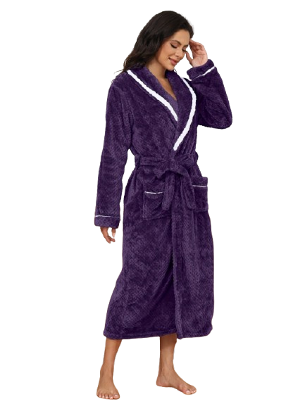 Robe de chambre femme violet