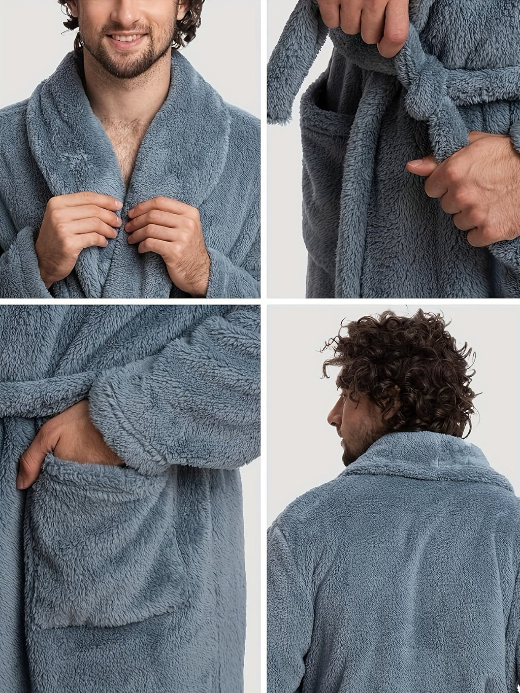 Robe de chambre homme chaude et longue
