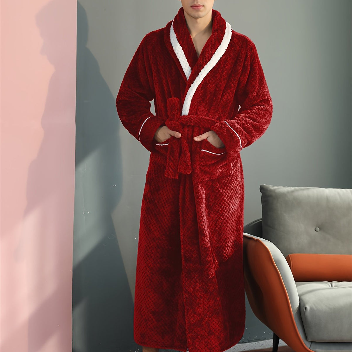 Robe de chambre homme coton léger