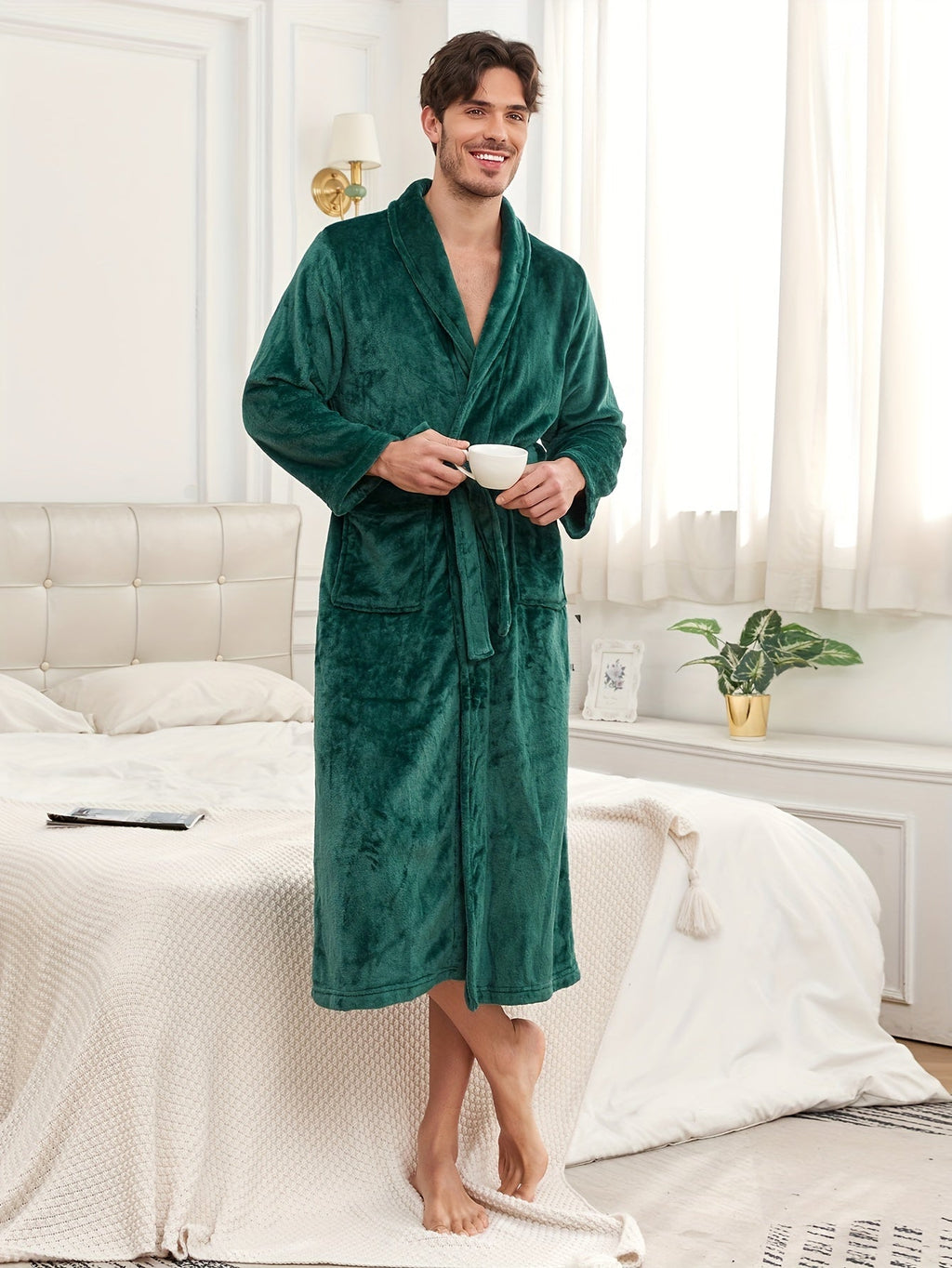 Robe de chambre homme longue