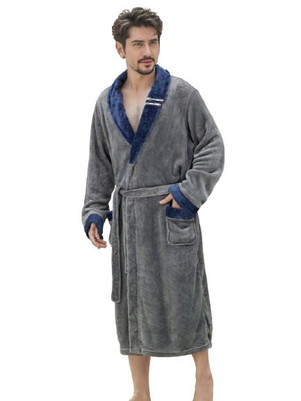 Robe de chambre homme pilou pilou